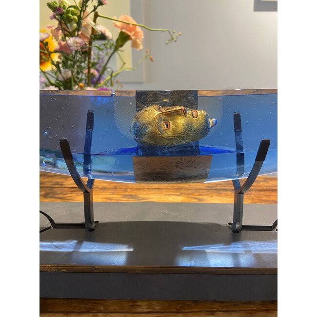 Kosta Boda Bertil Vallien „Passport“ blau