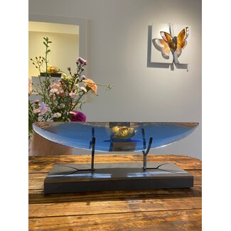 Kosta Boda Bertil Vallien 'Paspoort' blauw