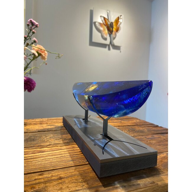 Kosta Boda Bertil Vallien 'Paspoort' blauw