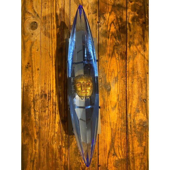 Kosta Boda Bertil Vallien 'Paspoort' blauw