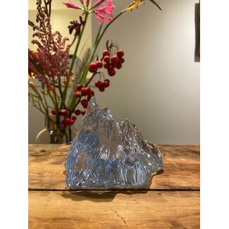 Hanna Hansdotter Kosta Boda waxinelichthouder Rock   - blauw