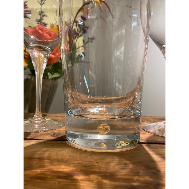 Kristallen karaf Intermezzo met gouden druppel