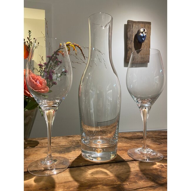 Erika Lagerbielke Kristallen karaf met gouden druppel