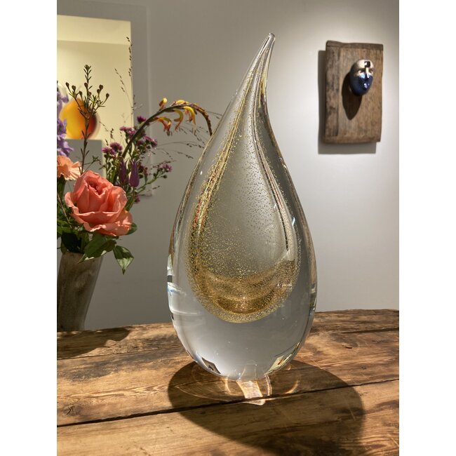 Leerdam glaskunst 'Vreugde Traan'