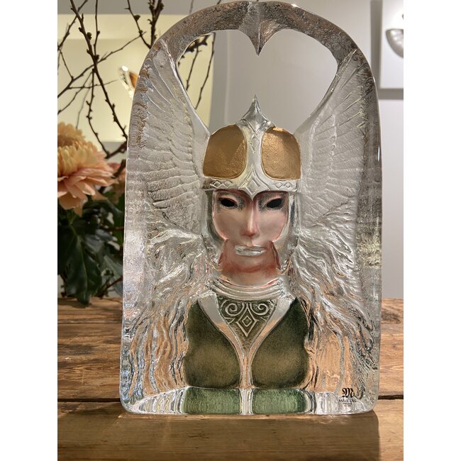 Kristall-Skulptur „Valkyria“ – handgefertigt von Mats Jonasson