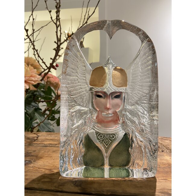 Kristall-Skulptur „Valkyria“ – handgefertigt von Mats Jonasson