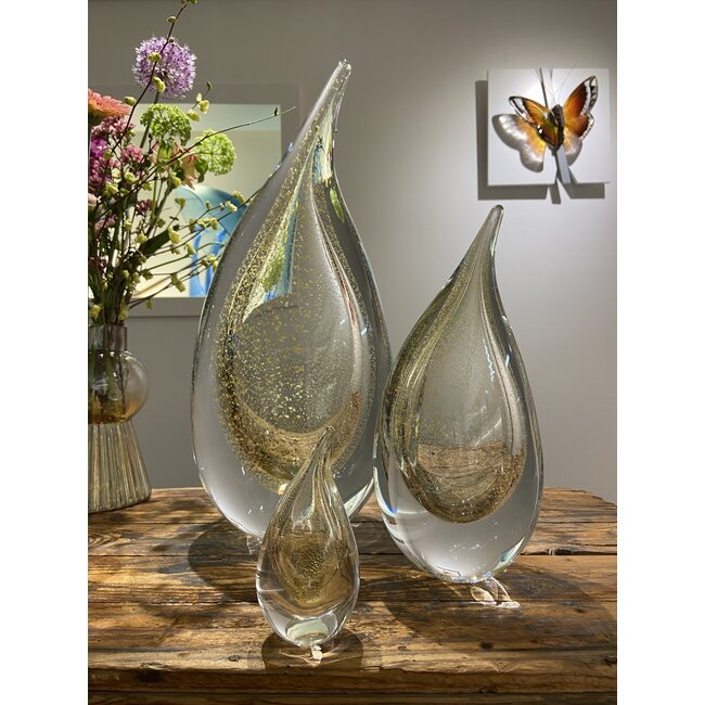 Leerdam glaskunst 'Vreugde Traan'