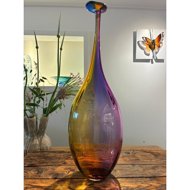 „Fidji XXL“ – Kristallflasche von Kosta Boda, Design von Kjell Engman