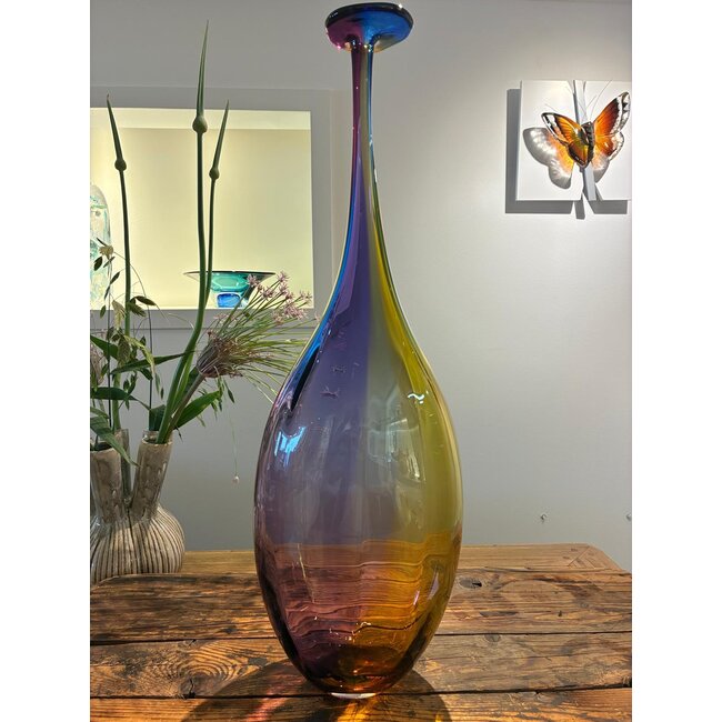 Fidji – Kristallen Fles van Kosta Boda, Ontwerp door Kjell Engman