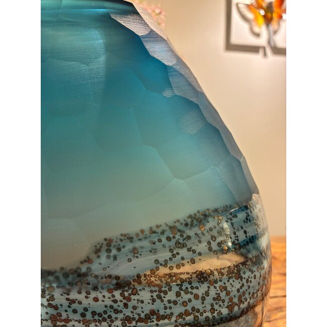 Glasvase „Breath of Silence“ handgefertigte Glaskunst