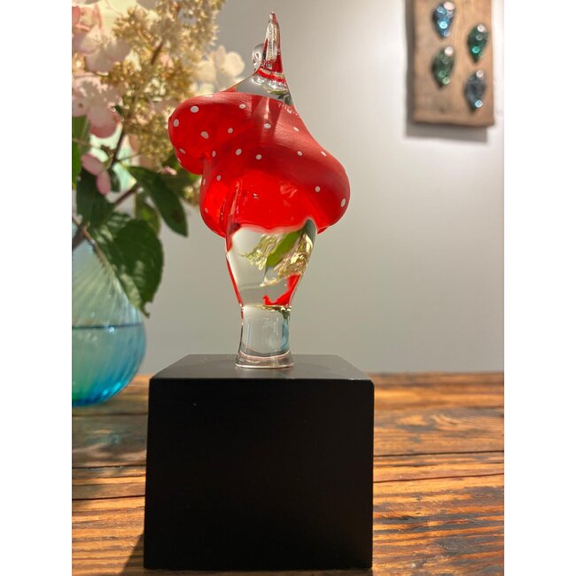 Kosta Boda 'Happy Dip Red' – Limited Art Crystal by Kjell Engman