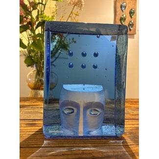 Bertil Vallien (Glasblazer) Kosta Boda Bertil Vallien Azur Think – Exclusief handgemaakt kristallen kunstobject