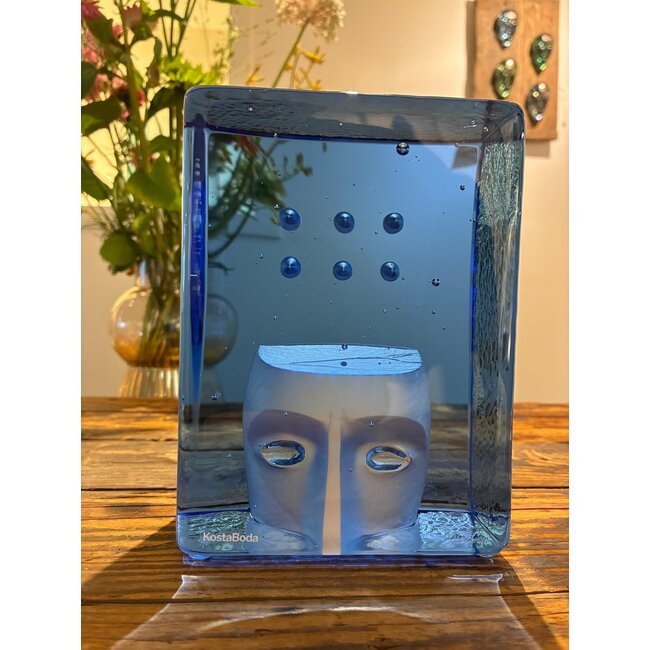 Bertil Vallien (Glasblazer) Kosta Boda Bertil Vallien Azur Think – Exclusief handgemaakt kristallen kunstobject