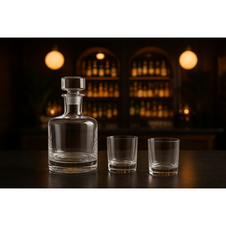 Kosta Boda Whisky karaf met 2 whisky glazen