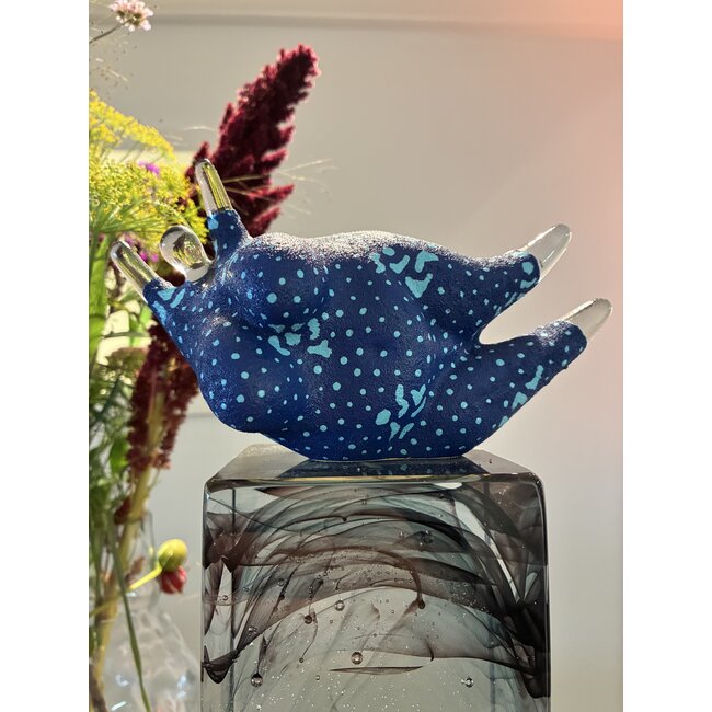 Kjell Engman „Tanz in der Nacht”, handgefertigte Glasfigur, skandinavische Glaskunst von Kosta Boda