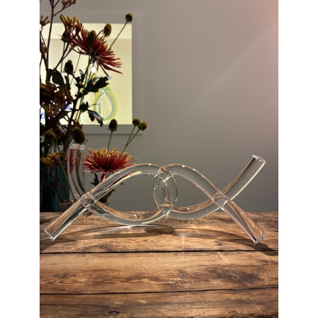 Handgeblazen Glasobject “Verbondenheid” – Symbolisch Kunstwerk van Liefde & Energie