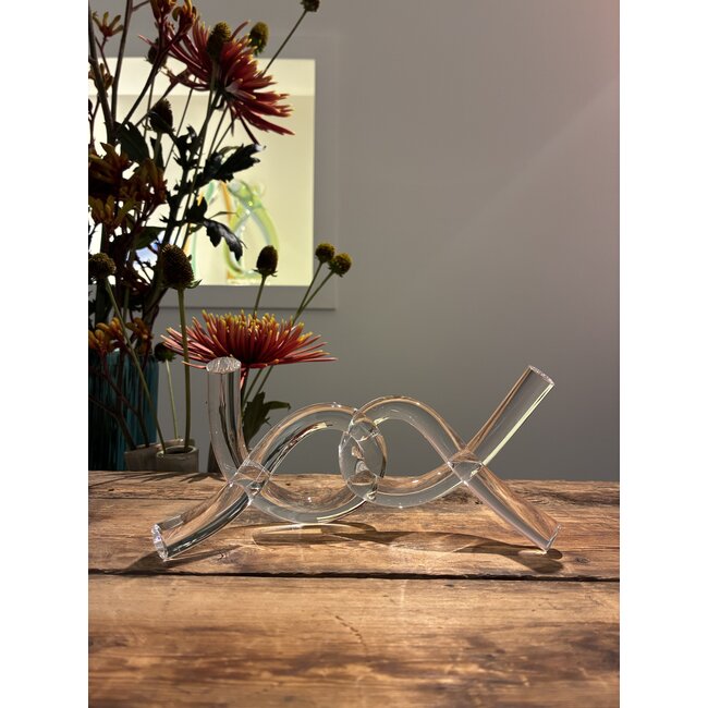 Handgeblazen Glasobject “Verbondenheid” – Symbolisch Kunstwerk van Liefde & Energie