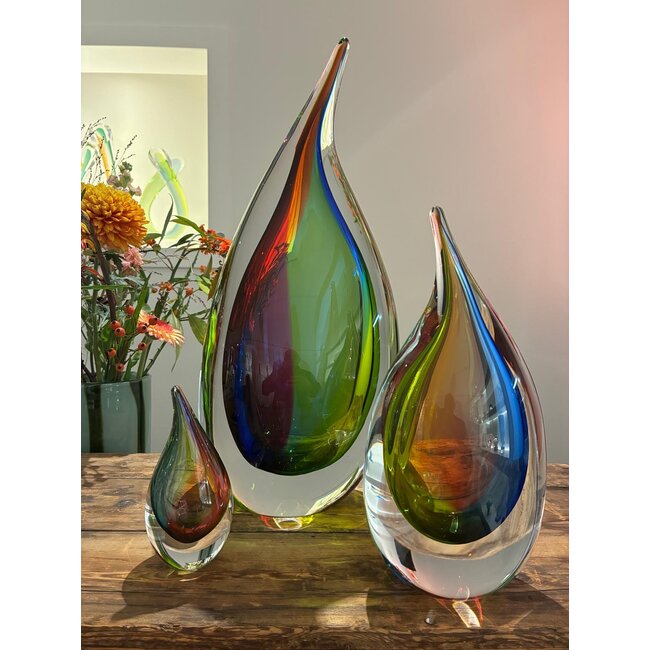 Kristallen Droom – Elegante handgemaakte kristalsculptuur van circa 30 cm ontworpen door Patrick de Keijzer