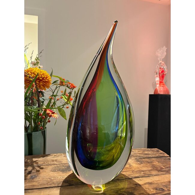 Kristallen Droom – Elegante handgemaakte kristalsculptuur van circa 50 cm