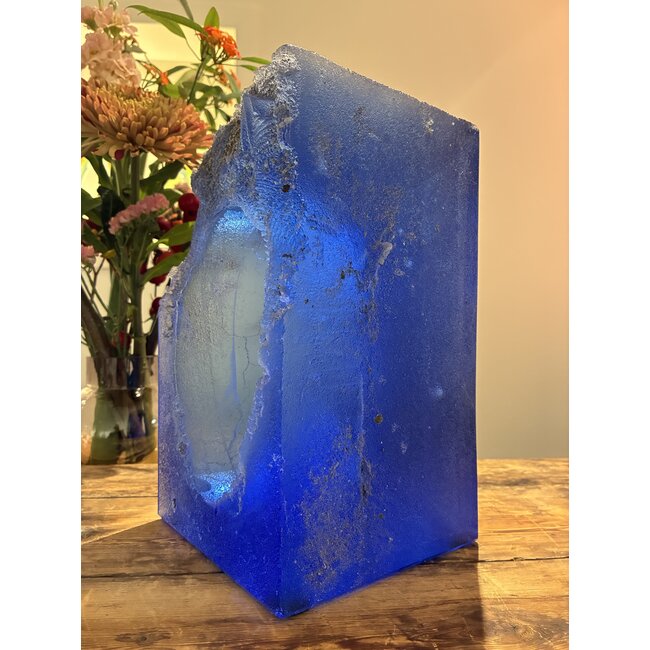 Kosta Boda Unica – Blaukristallen Sculptuur von Bertil Vallien