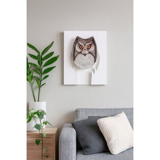 Mats Jonasson (Glaskunstenaar) Mats Jonasson – Wandobject “Oehoe”