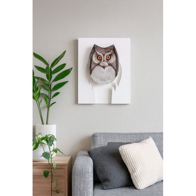 Mats Jonasson Uhu – Exklusives Kristall-Wandobjekt aus Målerås