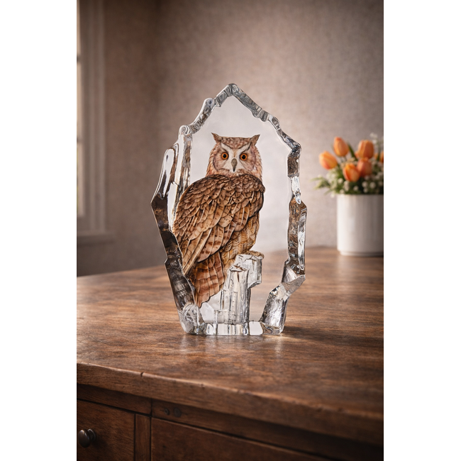 Kristall-Uhu – entworfen von Mats Jonasson