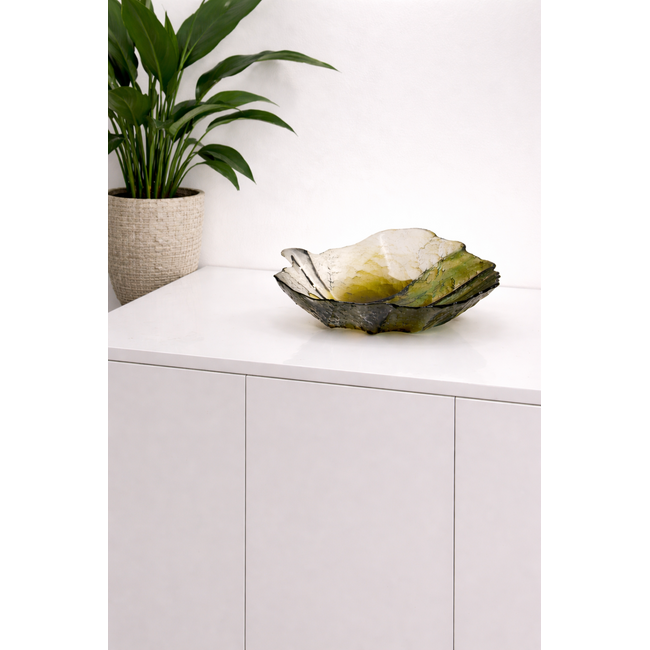 Folia – Glaskunstobject Geïnspireerd op de Elegantie van de Natuur