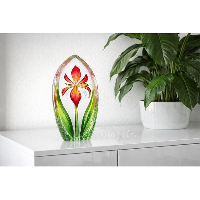 Mats Jonasson Blume „Lilie“ aus reinem Kristall