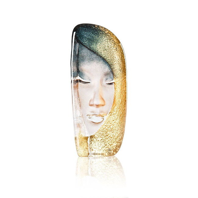 Mats Jonasson „Mystiqua Gold“ – Glaskunstskulptur