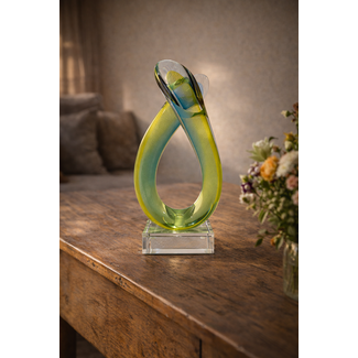 „Tragkraft” – Glasskulptur mit Symbolik