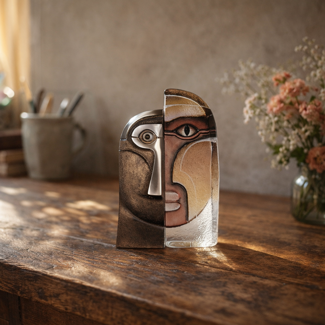 Duo – zwei Materialien, eine Form: Stahl und Kristall in perfekter Balance