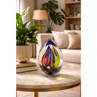 Drieklank – glaskunstobject met drie kleuren