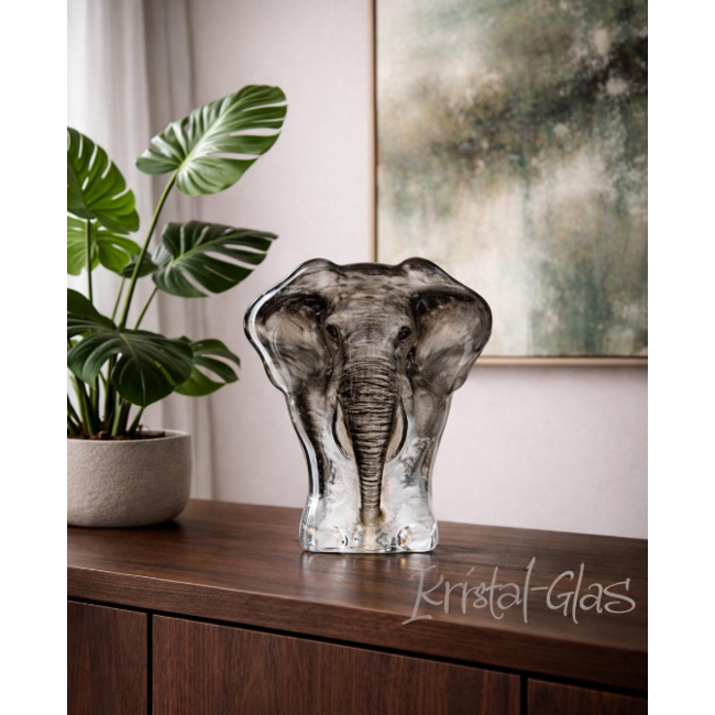 Mats Jonasson (Glaskunstenaar) Kristall-Elefant von Mats Jonsson