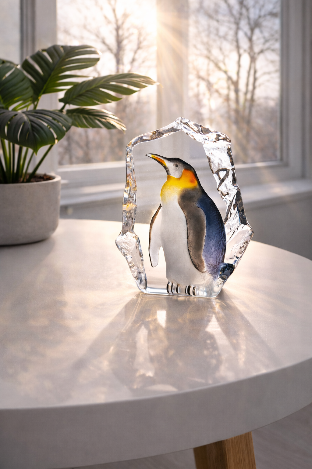 Mats Jonasson Pinguin Kristal | Zweedse Glaskunst | Kristal-Glas