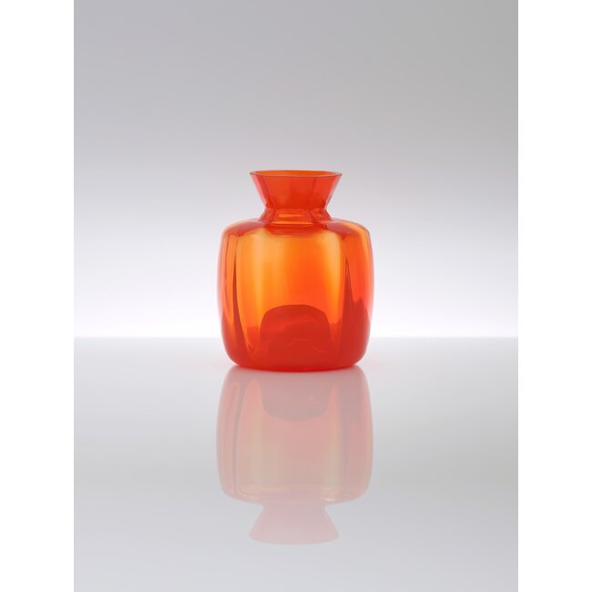 Oranje-Vase „Claus 100“ – Leerdamer, mundgeblasense Glaskunst