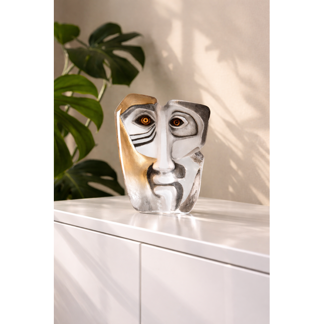 Domino – Symbolisch Kristallen Portret van Leiderschap, Inzicht en Innerlijke Kracht | Ontworpen door Mats Jonasson