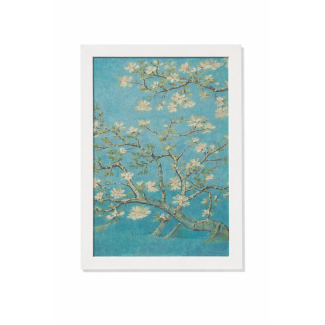 Vase „Mandelblüte“ – mundgeblasene Glaskunst, eine Hommage an Vincent van Gogh