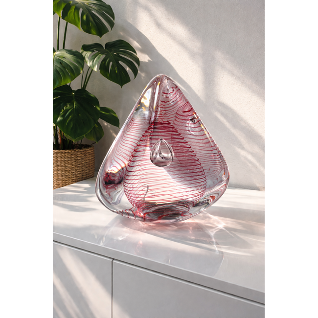 Lennart Nissmark „Lichtspirale“ – Kristall-Designobjekt