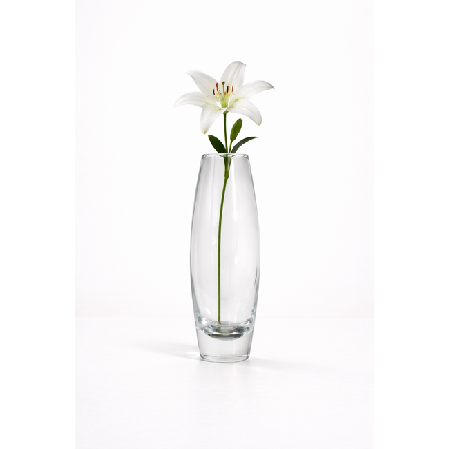 Friday Light – Mundgeblasene Kristallvase in klarem Transparent aus der Kollektion Days