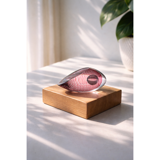 Spiraal in Kristal met Zuurstofbel als Eyecatcher