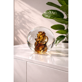 Jubiläumsgeschenk — Goldfarbene Spirale