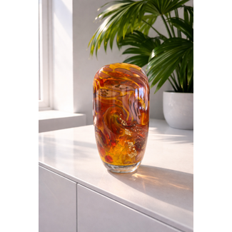 Glaskunstobject met bladgoud – Maxence Parot