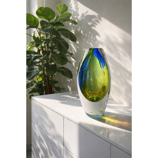 Patrick de Keijzer Leerdam Glaskunst Vase „Holland“