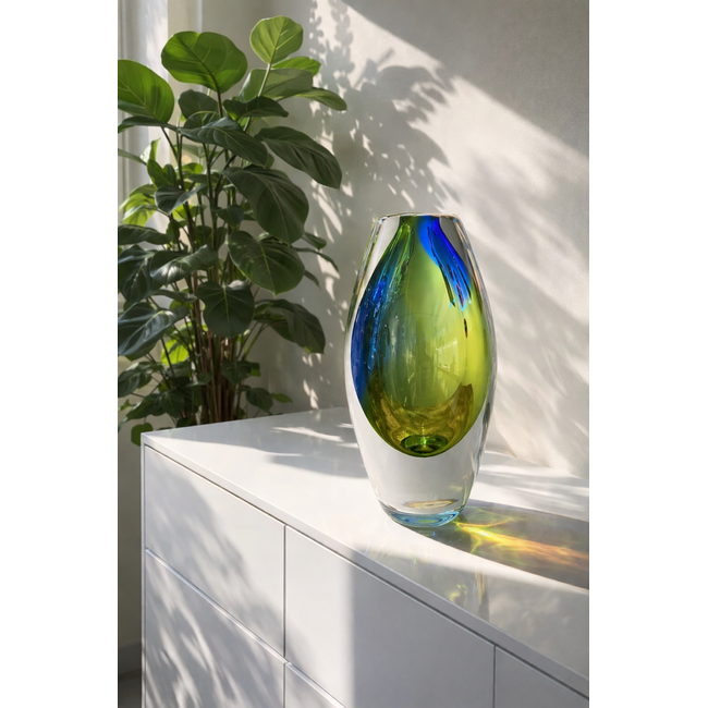 Leerdam Glaskunst Vase „Holland“