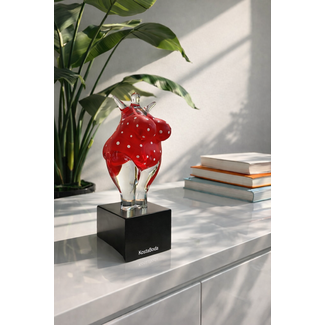 Kjell Engman Kosta Boda 'Happy Dip Red' Limited