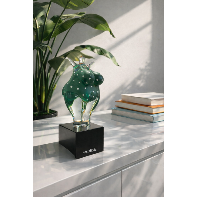 Kjell Engman Kosta Boda 'Happy Dip Green' Limited