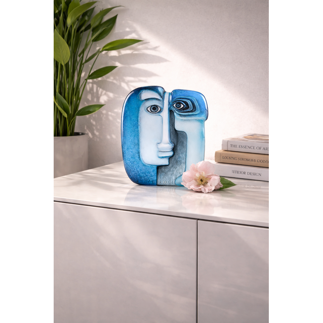 Mats Jonasson (Glaskunstenaar) Mats Jonasson 'Ideo'  blauw