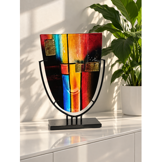 Symphonie-Vasenskulptur aus Glas Symphonie-Vasenskulptur aus Glas