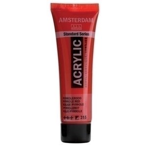 Amsterdam Amsterdam Acrylverf 120 ml nr 315 Pyrrolerood Amsterdam Amsterdam Acrylverf 120 ml nr 315 Pyrrolerood